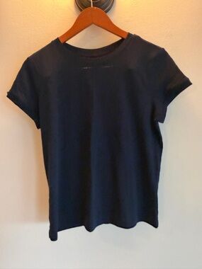 LOFT Vintage Soft Navy Blue Crew Neck Short Sleeve T-Shirt Size S